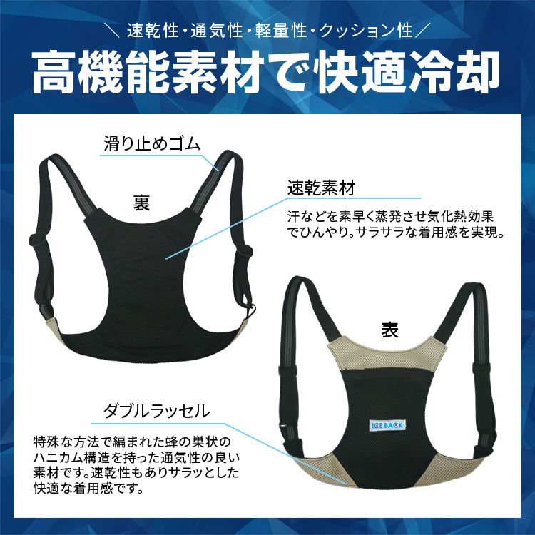 熱中症対策グッズ 保冷剤ベスト