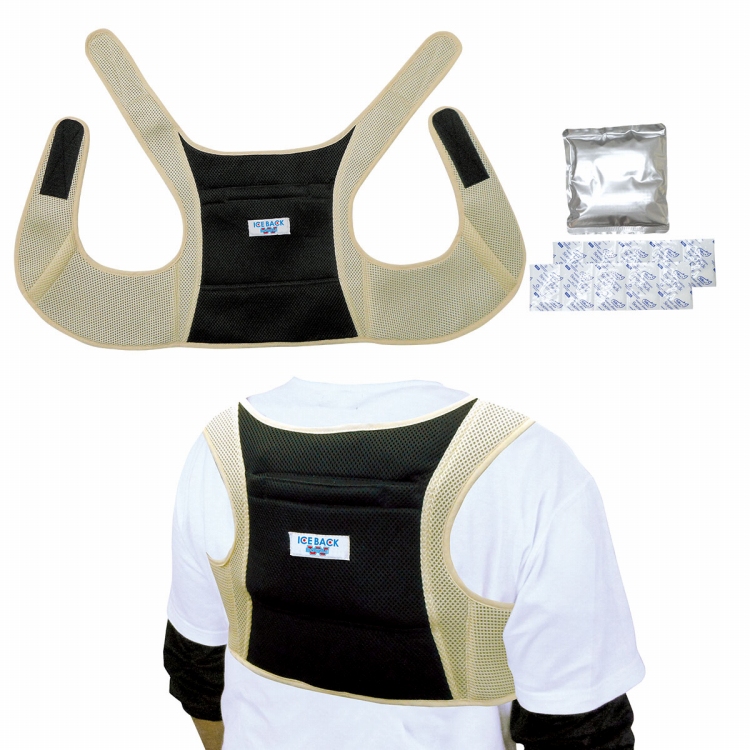 アイスバック Wダブル 冷却ベスト アルミ保冷剤付き熱中症対策 BR-556 首元ひんやり アイスベスト クールベスト ブレイン |  | 01