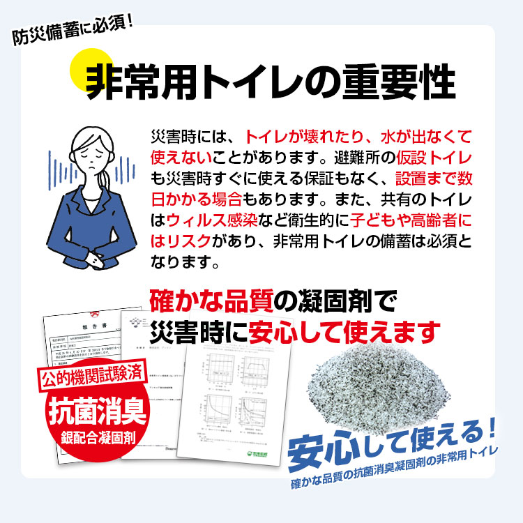 飾るアート非常用トイレ