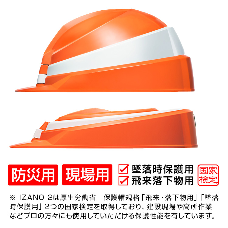 送料無料！DIC IZANO2 MET「防災用 折りたたみヘルメット (全9色) IZANO2 DIC HELMET 国家検定品　 ABS樹脂」AA21型HA7-K21式