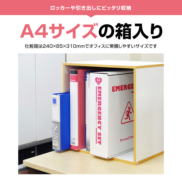 エピオス 女性用防災セット 19点 LY-50 防災グッズ 非常持出セット A4