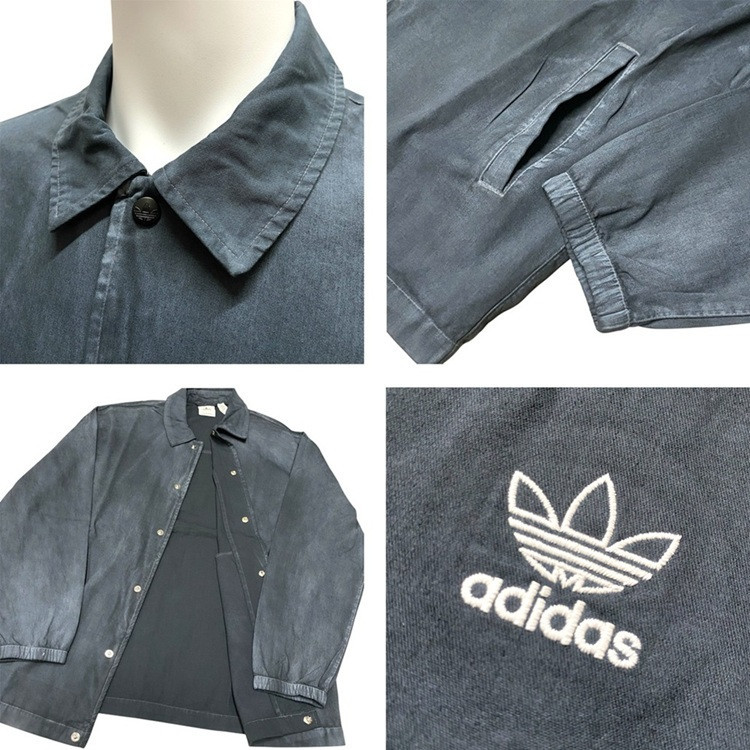 adidas Originals エッセンシャルズ+ ダイ コーチシャツ （ブラック 