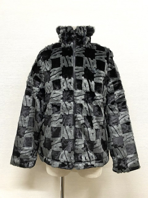 adidas Originals 総柄プリント ファージャケット （ブラック