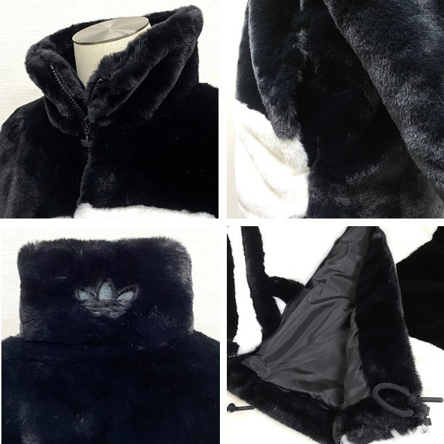 adidas Originals ファートラックジャケット （ブラック/オフホワイト