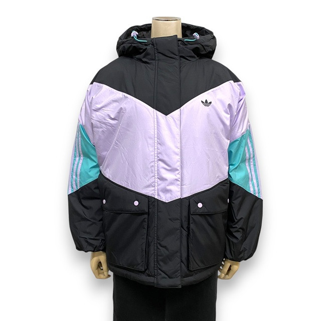 adidas Originals レディース カラーブロック ダウンジャケット
