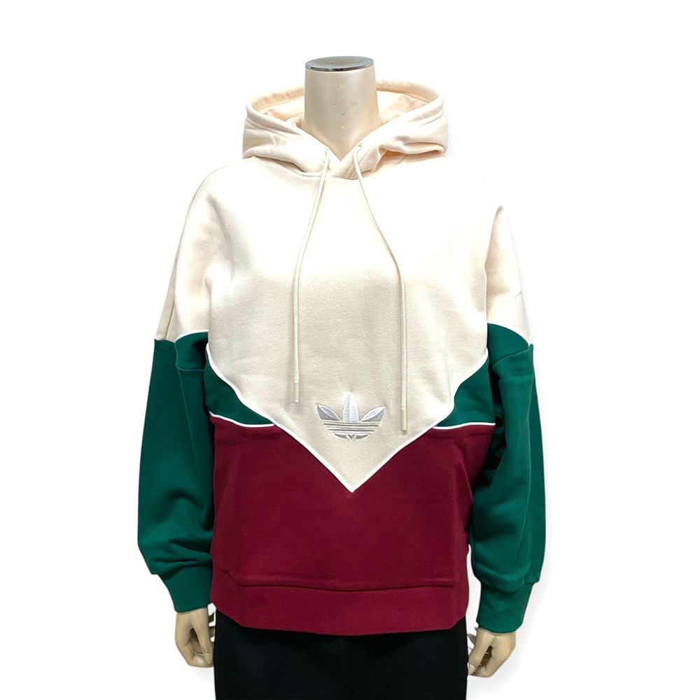 売れ筋商品|||adidas Originals　レディース アディカラー カラーブロック パーカー （カレッジグリーン/ワンダーホワイト/カレッジバーガンディ）（IM1918） adidas Originals レディース アディカラー カラーブロック
