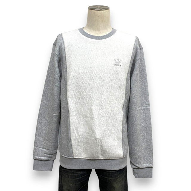 adidas Originals ESS+RVS クルーネックスウェットシャツ （グレー