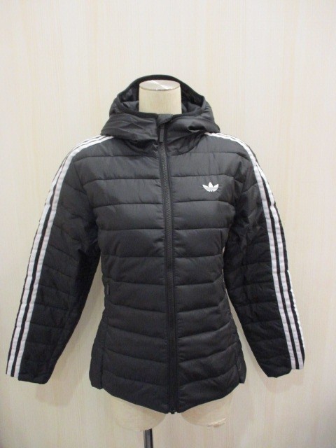 adidas レディース ORIGINALS フード付きプレミアム スリムジャケット 