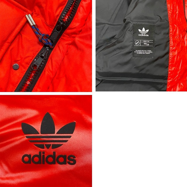 adidas Originals ミッドウェイト ダウン パファージャケット （レッド
