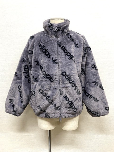 adidas Originals レディース トーナル総柄プリント ファージャケット