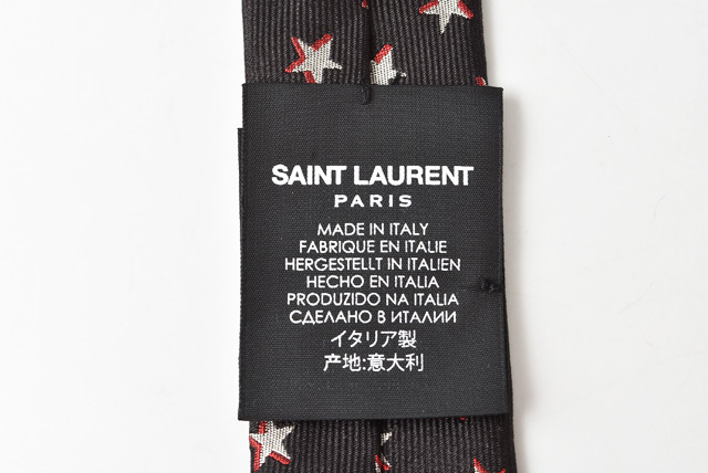 サンローラン ナローネクタイ SAINT LAURENT ネクタイ 5546303 スター