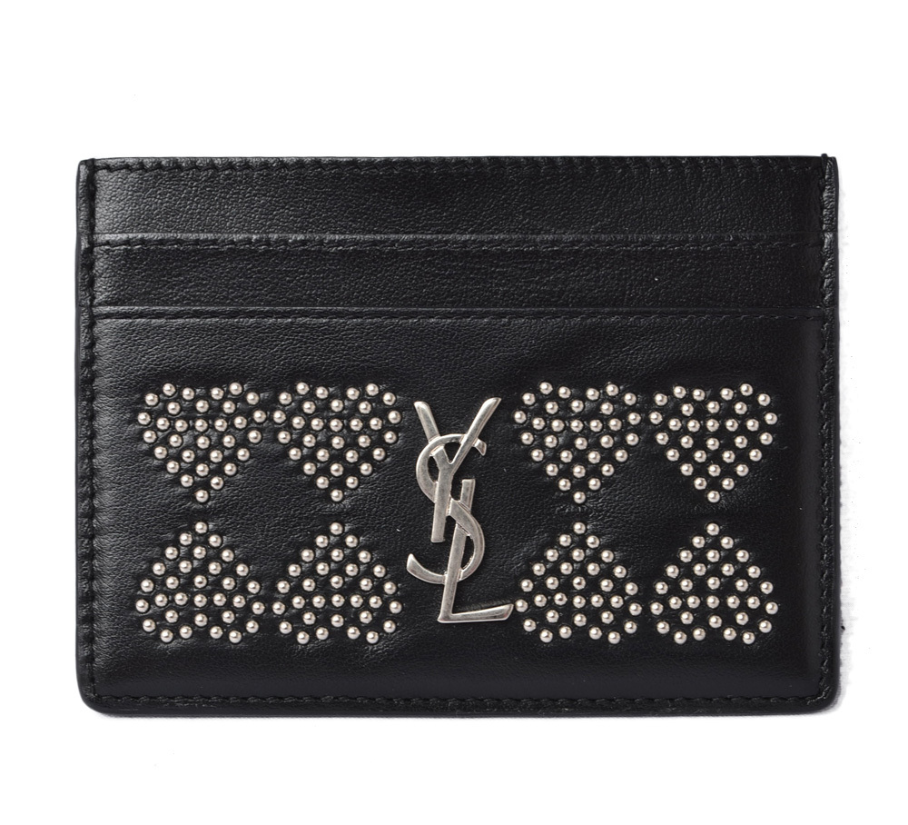SAINT LAURENT ハート型ポーチ ブラック SAINT LAURENT オリジナルハート型ヴァニティ – diamante-onlineshop