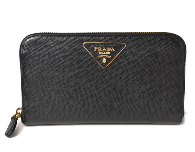 プラダ 財布 PRADA 長財布 1M0506 SAFFIANO TRAIANG/型押しレザー NERO