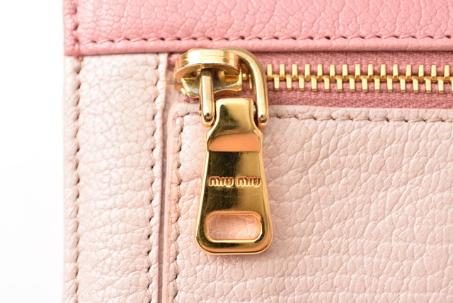 miu miu（ミュウミュウ） 財布 長財布 5M1109 MADRAS/マドラス ゴート