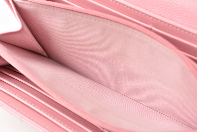 本物 シャネル 長財布 ファスナー レディース ピンク 特大CCロゴ ココマーク CHANEL - 本物 シャネル 長財布 ファスナー レディース ピンク