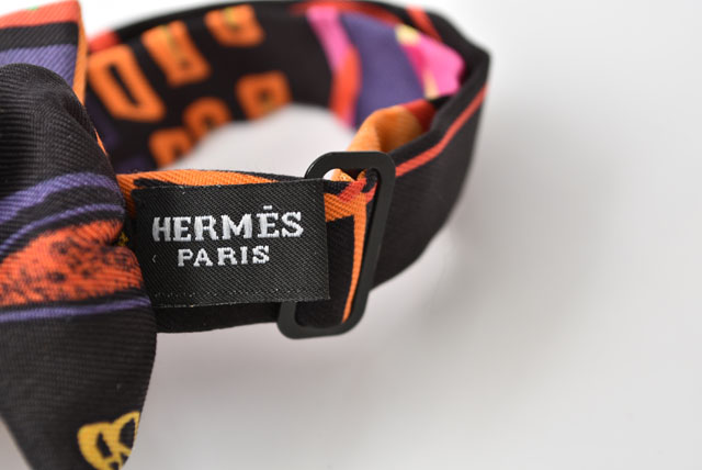 HERMES エルメス 蝶ネクタイ ボウタイ チョウタイ リボン バッグ