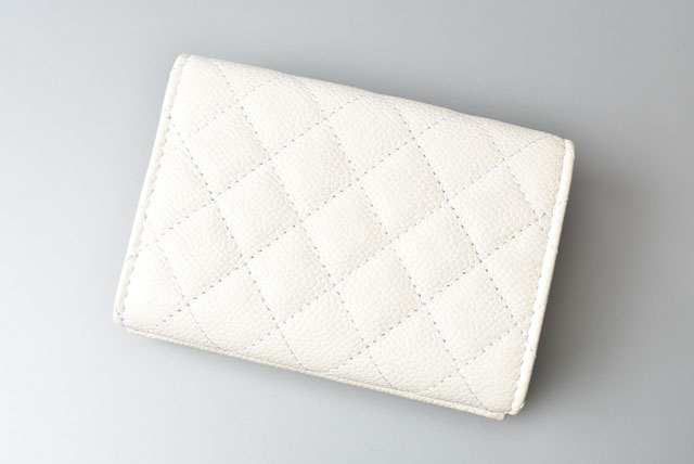 キャビアスキン シャネル 財布/三つ折 CHANEL ミニ財布 ボーイ