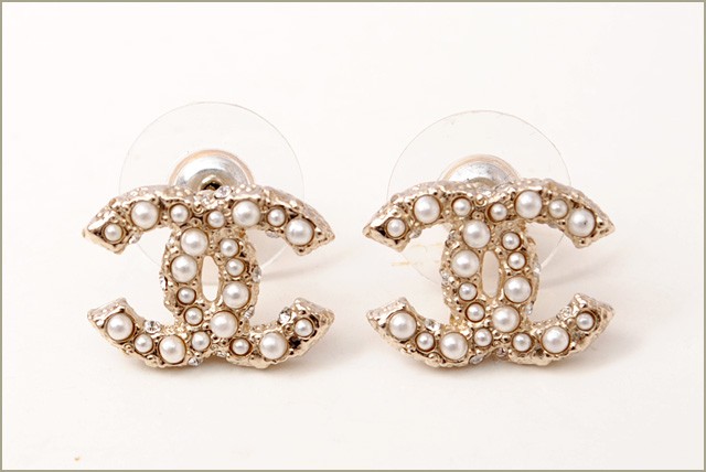CHANEL シャネル ピアス CCマーク ブラック/シルバー