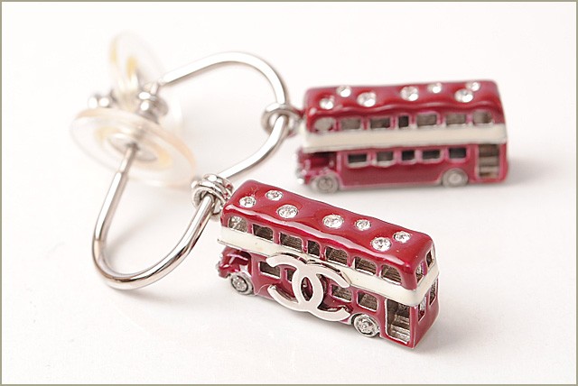 CHANEL シャネル ピアス CCマーク ブラック/シルバー