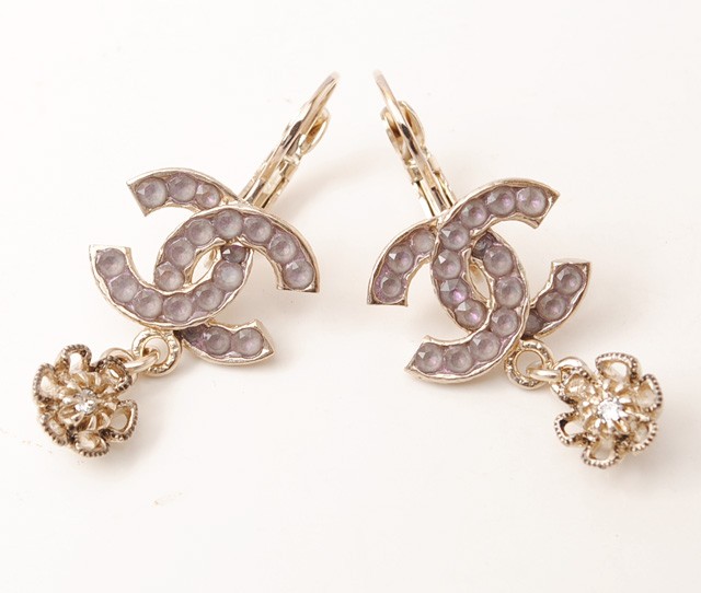 CHANEL シャネル ピアス CCマーク ブラック/シルバー