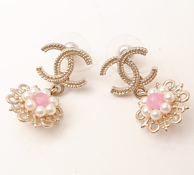 CHANEL シャネル ピアス CCマーク ブラック/シルバー