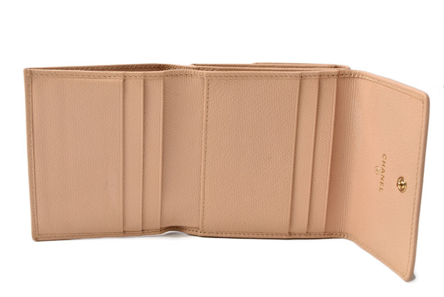 キャビアスキン シャネル 折財布/ダブルホック CHANEL 財布 A20902