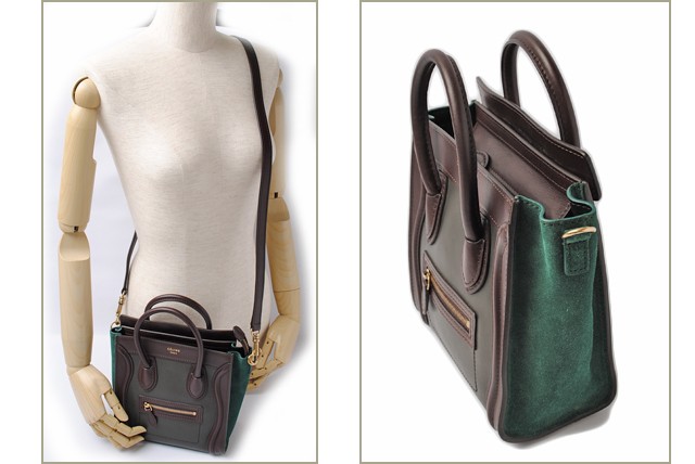 セリーヌ　CELINE　ショルダーバッグ　レザー/ブラウン　　　