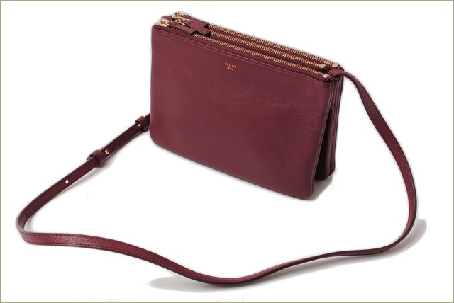 セリーヌ　CELINE　ショルダーバッグ　レザー/ブラウン　　　