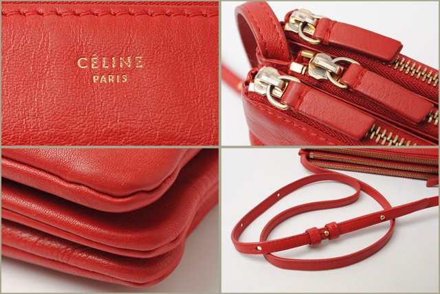 セリーヌ　CELINE　ショルダーバッグ　レザー/ブラウン　　　