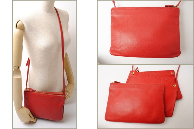 セリーヌ　CELINE　ショルダーバッグ　レザー/ブラウン　　　