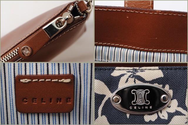 セリーヌ　CELINE　ショルダーバッグ　レザー/ブラウン　　　