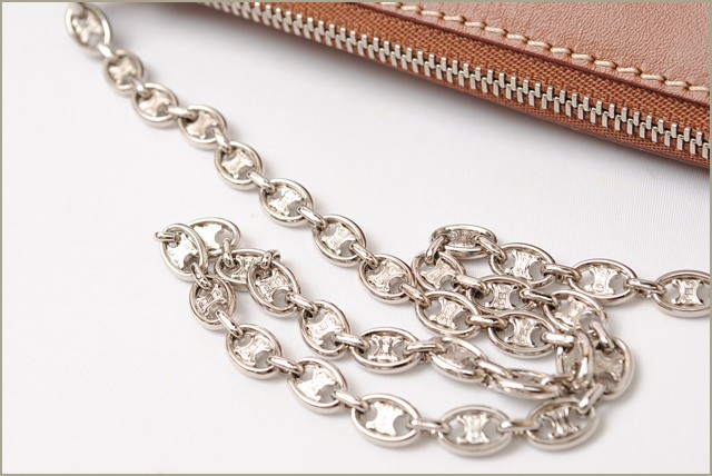 セリーヌ　CELINE　ショルダーバッグ　レザー/ブラウン　　　