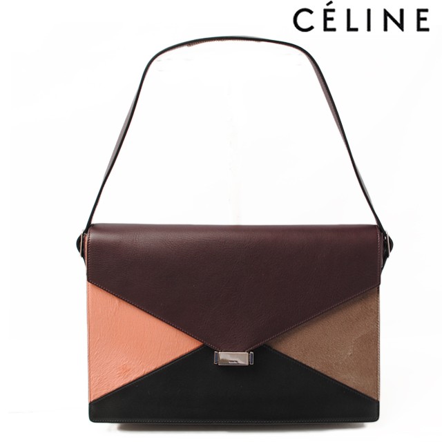 セリーヌ　CELINE　ショルダーバッグ　レザー/ブラウン　　　