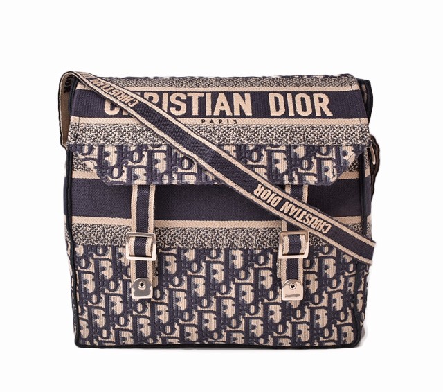 クリスチャンディオール メッセンジャーバッグ/ショルダーバッグ Christian Dior ディオールキャンプ刺繍入りキャンバス