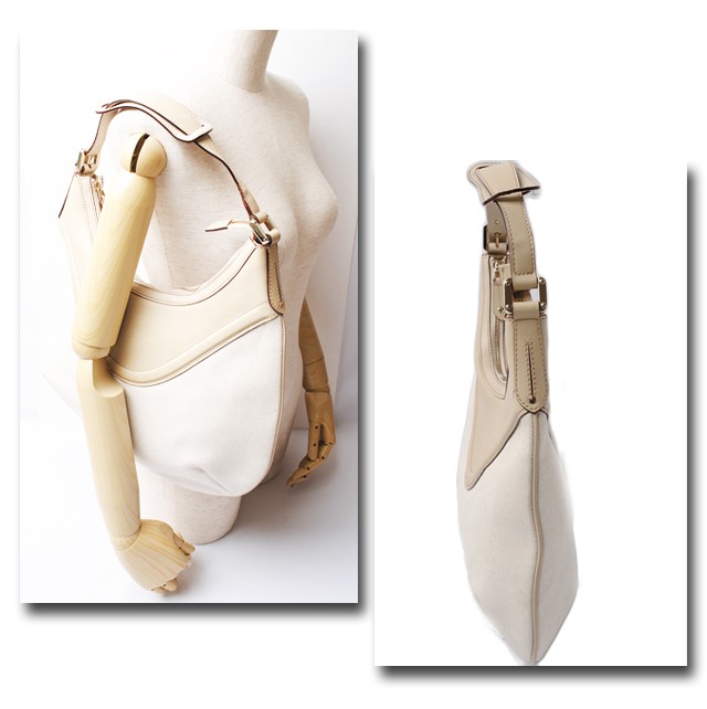 グッチ　GUCCI　ミニボストンバッグ　GG柄ベージュ/ベビーピンク　124542