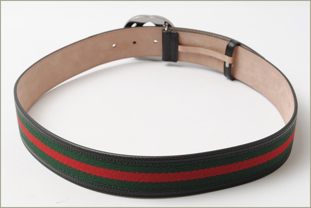 グッチ ベルト メンズ GUCCI シェリーライン　グリーン/レッド　ブラック　114984　アパレル アウトレット