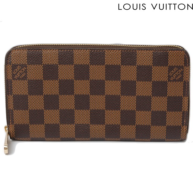 ルイ ヴィトン　ダミエ　ラウンドファスナー式長財布(ジッピー・ウォレット)　N60015