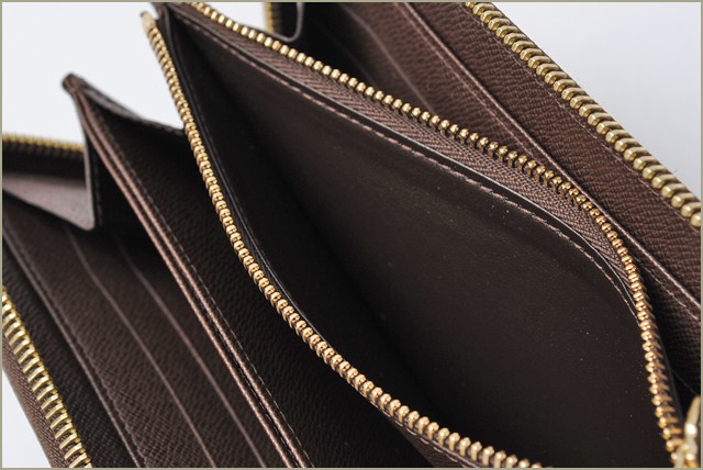 ルイ ヴィトン　ダミエ　ラウンドファスナー式長財布(ジッピー・ウォレット)　N60015