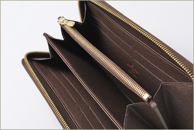 ルイ ヴィトン　ダミエ　ラウンドファスナー式長財布(ジッピー・ウォレット)　N60015