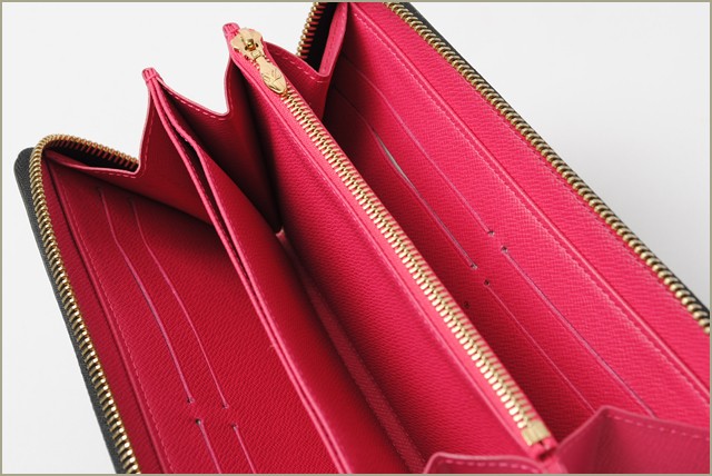 ルイヴィトン　ヴェルニ　がま口財布(ポルトフォイユ・ヴィエノワ)　アマラント　M93521　