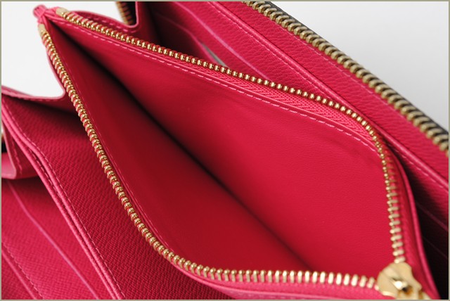 ルイヴィトン　ヴェルニ　がま口財布(ポルトフォイユ・ヴィエノワ)　アマラント　M93521　