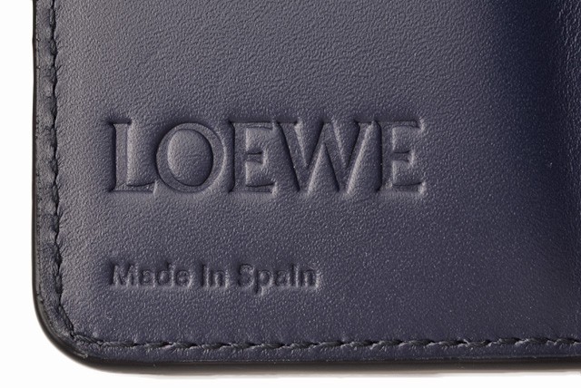 ロエベ キーケース LOEWE 6連 カーフ/ロゴ Linen ネイビーブルー