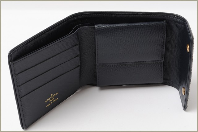 　廃盤　ルイヴィトン モノグラムミニ　折り財布　ダークブルー　M92439　