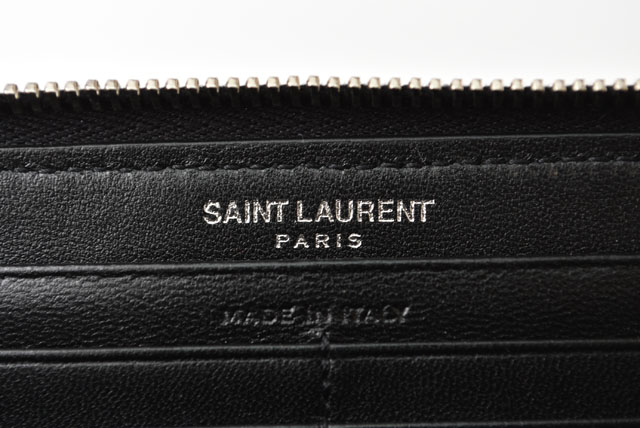 SAINT LAURENT サンローランパリ 財布 PARIS 長財布 レザー/ブラック