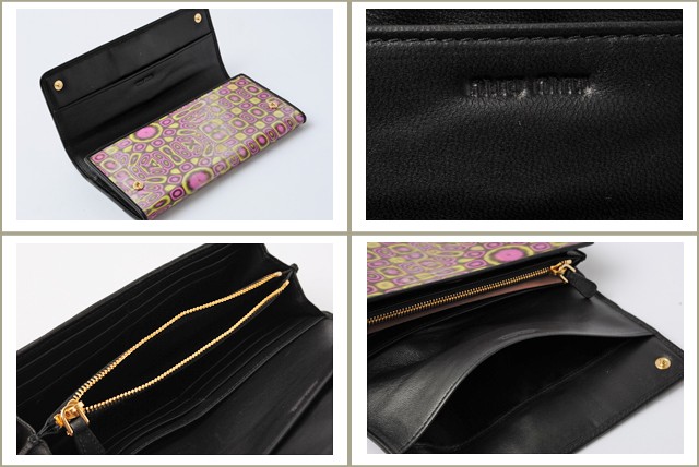 ミュウミュウ　miumiu　ファスナー付長財布