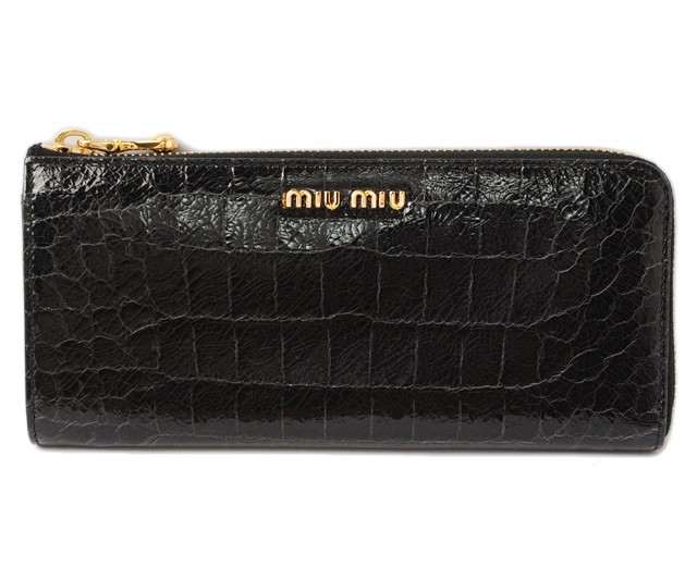 ミュウミュウ　miumiu　ファスナー付長財布