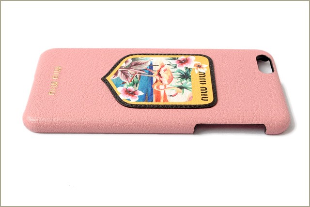 MIU MIU - 箱、ギャランティカード付 miumiu iphone6/6Sケース miu ミュウミュウ iPhone 6 プラスケース/6sプラスケース miumiu