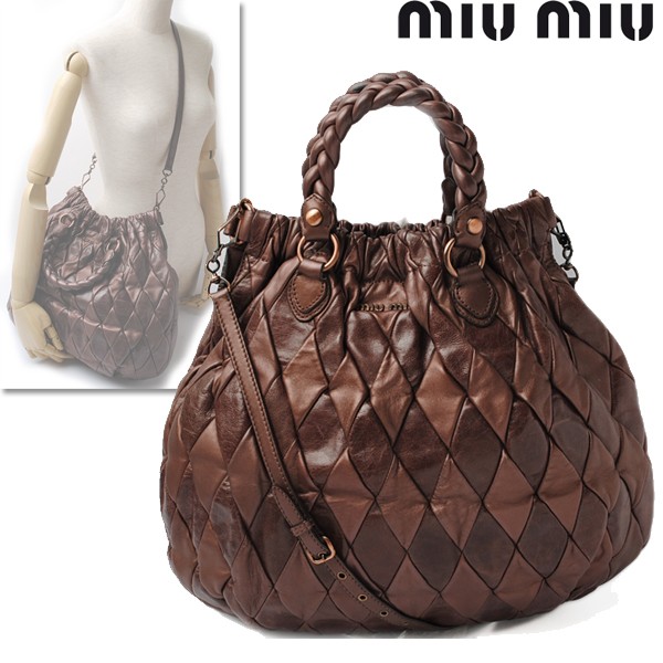 ミュウミュウ ショルダーバッグ miumiu パッチワーク レザー メタリックブラウン RR1432 : miu-295 : Import shop  P.I.T. - 通販 - Yahoo!ショッピング