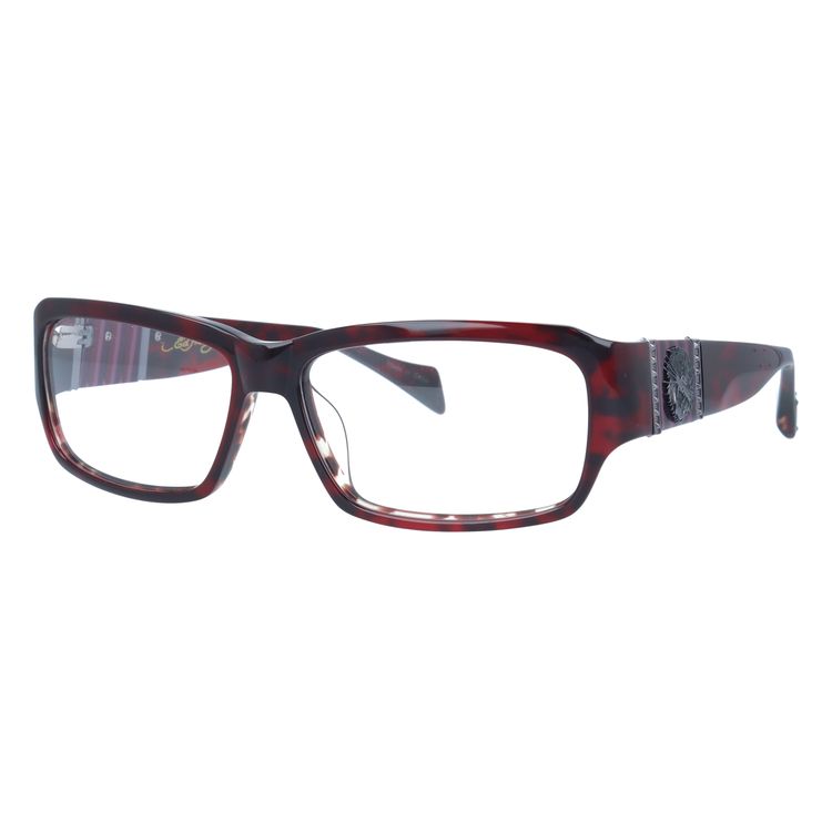 Ed Hardy（エド・ハーディー） フレーム 伊達 度付き 度入り メガネ