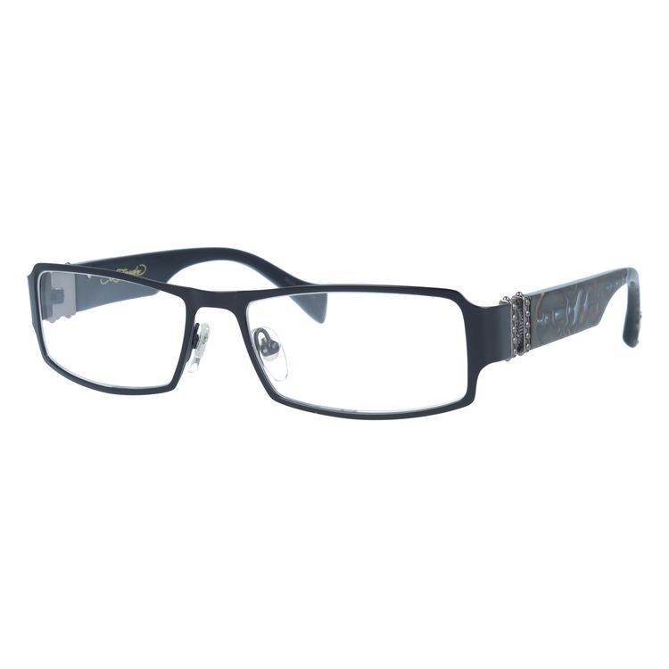 【訳あり】エドハーディー メガネフレーム 伊達メガネ EdHardy 眼鏡 EHOA008 1 BLACK ブラック メンズ レディース ダテメガネ 紫外線対策 Ed Hardy（エド・ハーディー） フレーム 伊達 度付き 度入り メガネ